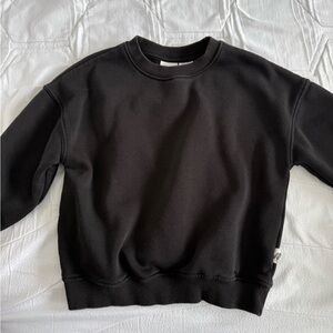 Zara Charcoal Crewneck Top